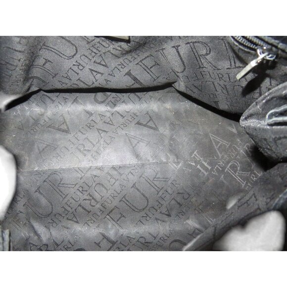 Furla Vintage black crocodile embossed Italian leather double handle bag - Picture 8 of 14